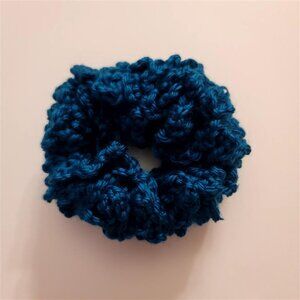 Handmade Crochet Scrunchie (Teal)